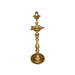 Kuthu Vilakku - 22 x 6 Inches | Brass Lamp/ Lotus Pirai Design Brass Deepam/ Brass Pooja Diya for Pooja - Kuthuvilakku
