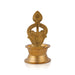 Om Vel Lamp - 4.5 x 2.25 Inches | Brass Vilakku / Karthik Deep for Home & Pooja - Deity Lamps