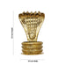 Nagabharanam Statue - 11 x 5.5 Inches | Brass Sheet Nagabaranam for Deity - Deity Accessories