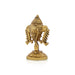 Vishnu Shank With Base - 3 x 2 Inches | Antique Brass Vishnu Sangu/ Vishnu Shanku for Pooja - Deity Accessories