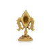 Vishnu Shank With Base - 3 x 2 Inches | Antique Brass Vishnu Sangu/ Vishnu Shanku for Pooja - Deity Accessories