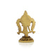 Vishnu Chakra With Base - 3 x 2 Inches | Antique Brass Chakra Of Vishnu/ Vishnu Chakram for Pooja - Deity Accessories