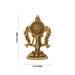 Vishnu Chakra With Base - 3 x 2 Inches | Antique Brass Chakra Of Vishnu/ Vishnu Chakram for Pooja - Deity Accessories