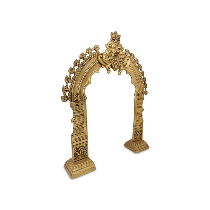 Brass Thiruvatchi | Inner 18 x 11 Inches / Outer 24 x 19 Inches / Prabhavali / Brass Thiruvachi for Deity - Deity Accessories