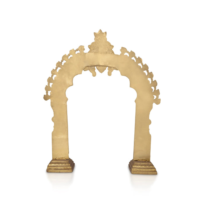 Brass Thiruvatchi | Inner 18 x 11 Inches / Outer 24 x 19 Inches / Prabhavali / Brass Thiruvachi for Deity - Deity Accessories