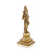 Meenakshi Amman Statue Standing On Base- 9 X 3 Inches | Meenakshi Amman Idol/Antique Brass Idol For Temple Pooja - Brass Murties