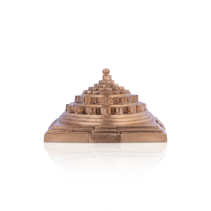 Ardha Meru - 1 X 2 X 2 Inches | Panchaloham Maha Meru/ Sri Yantra For Positive Energy And Spiritual Pooja - Maha Meru & Yantra