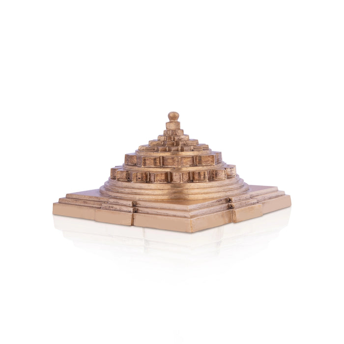 Ardha Meru - 1 X 2 X 2 Inches | Panchaloham Maha Meru/ Sri Yantra For Positive Energy And Spiritual Pooja - Maha Meru & Yantra