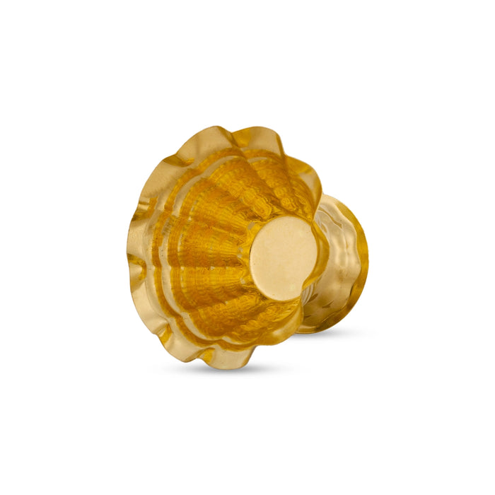 Chandan Cup With Base - 1.5 X 2.5 Inches | Brass Cup/ Brass Bowl/ Small Bowl For Pooja - Bowls