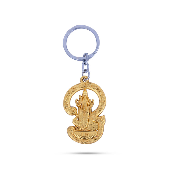 Om Murugan Statue Design Key Chain - 2 X 1.25 Inches | Key Ring/ Zinc Key Holder For Spiritual Charm - Key Chain & Key Holder