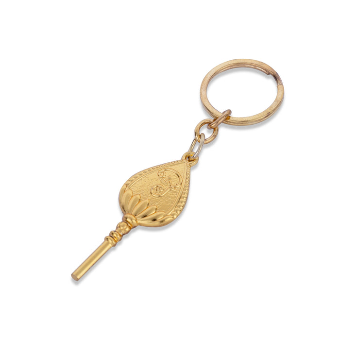 Murugan Vel Design Key Chain - 2.25 X 1 Inches | Key Ring/ Zinc Key Holder For Divine Blessing - Key Chain & Key Holder