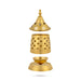 Udupi Lamp With Lid - 4.5 X 2.5 Inches | Decorative Brass Lamp/ Brass Vilakku With Base For Home Lighting - Nanda Deep & Pyali Deep