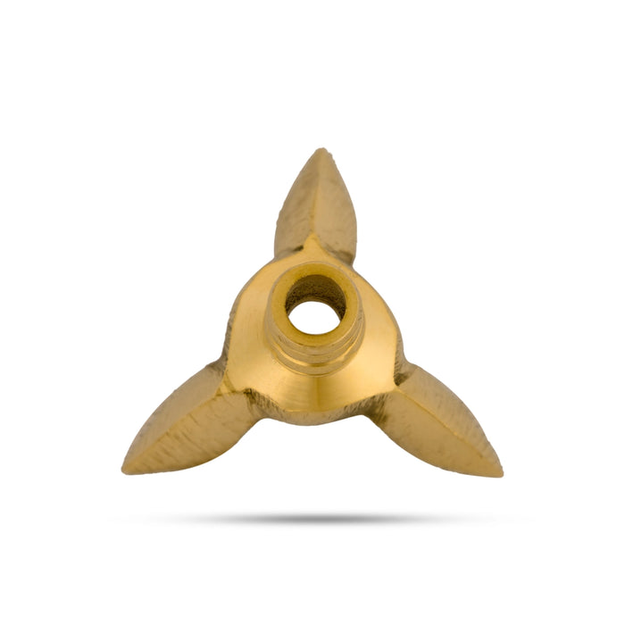 Brass Vilakku Thiri Holder - 1.5 X 1.75 Inches | Lavanga Vilakku Thiri Stand/ Diya Wick Holder For Lamp - Lamp Stands & Accessories