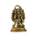 Panchmukhi Hanuman Murti - 2.5 X 1.5 Inches | Antique Brass Idol/ Standing 5 Face Anjaneya Statue For Worship - Brass Murties