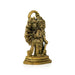 Panchmukhi Hanuman Murti - 2.5 X 1.5 Inches | Antique Brass Idol/ Standing 5 Face Anjaneya Statue For Worship - Brass Murties