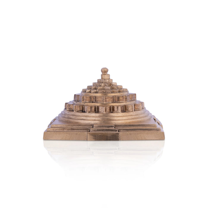 Ardha Meru - 1.5 X 3 Inches | Panchaloham Maha Meru/ Sri Yantra/ Mahameru Yantra For Vastu And Prosperity - Maha Meru & Yantra