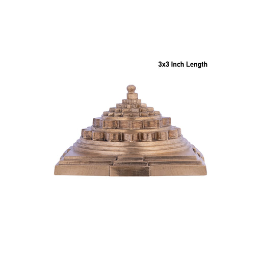 Ardha Meru - 1.5 X 3 Inches | Panchaloham Maha Meru/ Sri Yantra/ Mahameru Yantra For Vastu And Prosperity - Maha Meru & Yantra