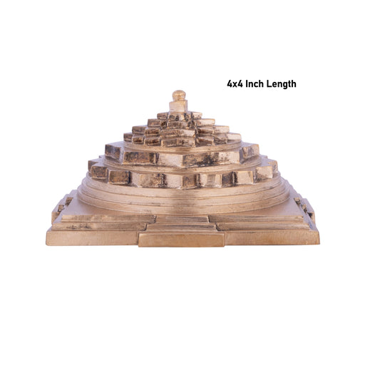 Ardha Meru - 2 X 4 Inches | Panchaloham Maha Meru/ Sri Yantra/ Mahameru Yantra For Wealth And Protection - Maha Meru & Yantra