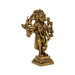 Panchmukhi Hanuman Murti- 5.5 X 3.5 Inches | Antique Brass Idol/Standing 5 Face Anjaneya Statue For Protection - Brass Murties