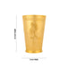 Brass Tumbler - 4.5 X 3 Inches | Flower Design Brass Cup/ Coffee Tumbler For Traditional Serving And Pooja - Kitchen