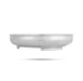 White Metal Plate With Leg - 1.75 X 8 Inches | Flower Engraved Thali Plate/ Pooja Plate For Offerings - Pooja Plate & Tray