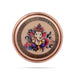 Plate With Sticker - 6 Inches | Stainless Steel/ Copper Finish Pooja Plate/ Thali Plate for Home & Pooja - Pooja Plate & Tray
