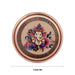 Plate With Sticker - 6 Inches | Stainless Steel/ Copper Finish Pooja Plate/ Thali Plate for Home & Pooja - Pooja Plate & Tray