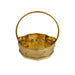 Traditional Pooja Basket With Handle - 7.75 X 8.25 Inches | Flower Basket/ Brass Basket For Temple Pooja - Basket
