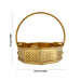 Traditional Pooja Basket With Handle - 7.75 X 8.25 Inches | Flower Basket/ Brass Basket For Temple Pooja - Basket