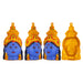 Devi Face Set - 8 Inches | Zinc Ammavari Face/ Ashtalakshmi Face For Pooja Setup And Varalakshmi Decor - Deity Jewellery & Vastra Sets