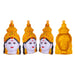 Devi Face Set - 8 Inches | Zinc Ammavari Face/ Ashtalakshmi Face For Pooja Setup And Varalakshmi Decor - Deity Jewellery & Vastra Sets