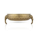 Elephant Leg Urli - 3.75 x 10 inches | Brass Uruli/ Brass Urli for Home & Office Decoration - Uruli & Flower Pot