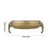 Elephant Leg Urli - 3.75 x 10 inches | Brass Uruli/ Brass Urli for Home & Office Decoration - Uruli & Flower Pot