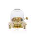 Akhand Lamp Glass Dhoom With Adjustable Bati - 4.5 x 3.5 Inches | Brass Diya Protecter / Safe Lamp Cover For Pooja - Decorative Lamps