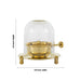 Akhand Lamp Glass Dhoom With Adjustable Bati - 4.5 x 3.5 Inches | Brass Diya Protecter / Safe Lamp Cover For Pooja - Decorative Lamps