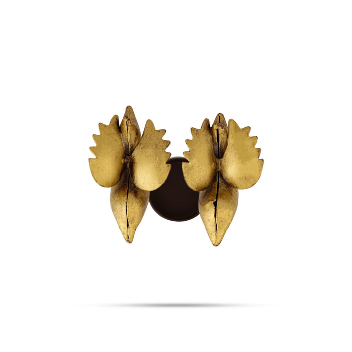 Bird Degchi Design Tealight Candle Holder With Handle- 6.5 X 8.5 Inches | Metal T Light Holder/ Tea Light Holder - Table Stand Accessories