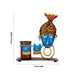 Musician Krishna Design Pen Stand- 9.75 X 8 Inches | Iron Pen Holder/Pen Organizer For Office Desk, Home Study - Table Stand Accessories