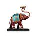 Elephant Statue Design Tealight Candle Holder- 7 X 6.25 Inches | Iron T Light Holder/ Tea Light Stand For Home - Table Stand Accessories