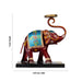 Elephant Statue Design Tealight Candle Holder- 7 X 6.25 Inches | Iron T Light Holder/ Tea Light Stand For Home - Table Stand Accessories