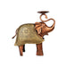Elephant Statue Design Tealight Candle Holder- 10.5 X 10 Inches | T Light Holder/ Tea Light Stand For Home - Table Stand Accessories