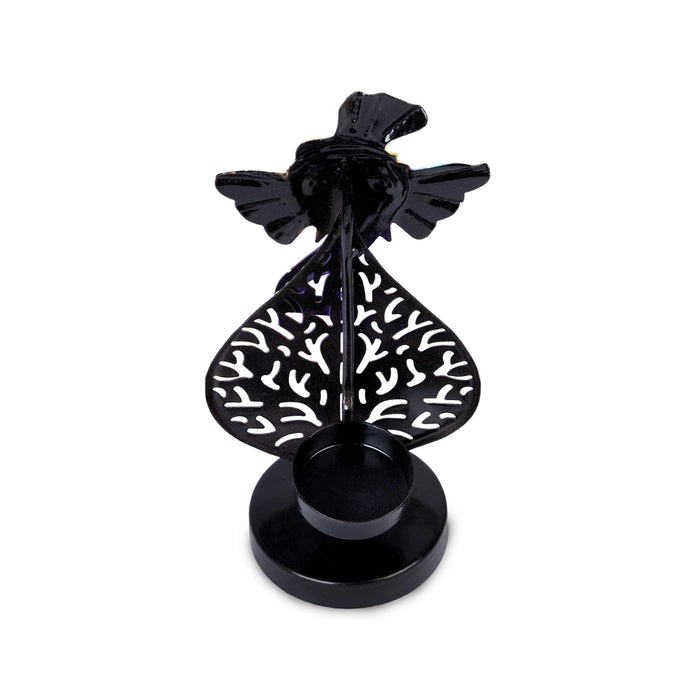 Ganesh Murti Head Design Tealight Candle Holder - 7.75 X 4 Inches | T Light Holder/ Tea Light Stand For Home - Table Stand Accessories