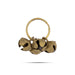 Finger Ghungroo Kadi Pair | Clapping Ring Cymbals/ Hand Musical Instrument/ Brass Ghungru For Devotional Music - Percussion Instruments