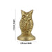 Owl Statue - 1.5 x 0.75 Inches | Brass Idol/ Owl Figurine/ Owl Sculpture For Home Decor, Vastu And Gifting - Table Stand Accessories
