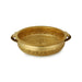 Flower Design Urli - 10.5 x 3.75 inches | Brass Uruli/ Brass Urli for Home & Office Decoration - Uruli & Flower Pot