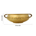 Flower Design Urli - 10.5 x 3.75 inches | Brass Uruli/ Brass Urli for Home & Office Decoration - Uruli & Flower Pot