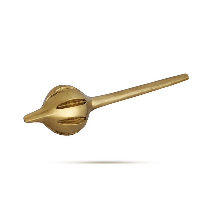 Hanuman Gadhai - 2.5 Inches | Brass Astra/ Hanuman Ki Gada/ Brass Gada for Swamy Alangaram - Deity Accessories