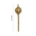 Hanuman Gadhai - 2.5 Inches | Brass Astra/ Hanuman Ki Gada/ Brass Gada for Swamy Alangaram - Deity Accessories