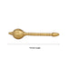 Hanuman Gadhai - 7.5 Inches | Brass Astra/ Hanuman Ki Gada/ Brass Gada for Swamy Alangaram - Deity Accessories