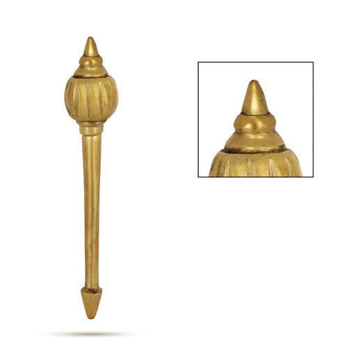 Hanuman Gadhai - 6 Inches | Brass Astra/ Hanuman Ki Gada/ Brass Gada for Swamy Alangaram - Deity Accessories