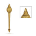 Hanuman Gadhai - 6 Inches | Brass Astra/ Hanuman Ki Gada/ Brass Gada for Swamy Alangaram - Deity Accessories